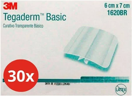 Tegaderm Kit com 30un Curativo Filme 6cm x 7cm - 3M