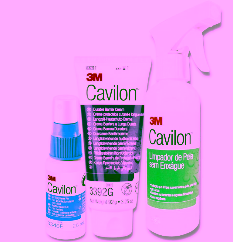 Cavilon Spray 28ml + Cavilon Creme 92g + Limpador de Pele 3M