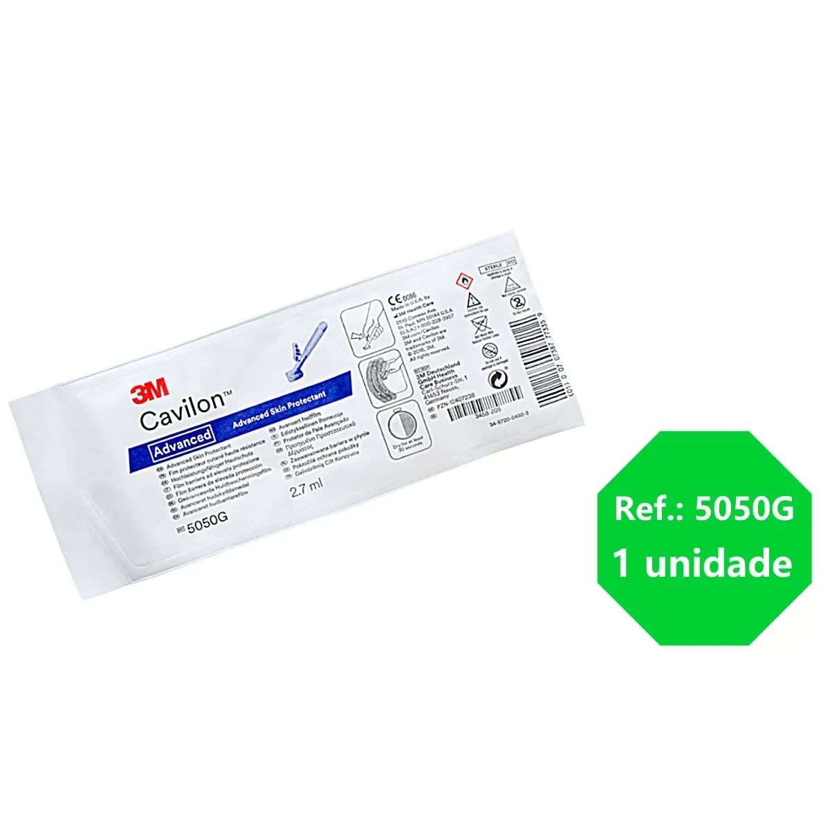 Cavilon Advanced 5050G Protetor de Pele Líquido 2,7ml - 3M 2 Cavilon Advanced 5050G Protetor de Pele Líquido 2,7ml - 3M – imagem 2 de 4