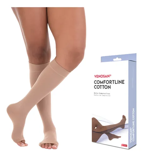 d1fa42a9880a77f542db2bb93d13886e.webp Meia de Compressão Comfortline Cotton 100% Algodão - Venosan - Imagem 1
