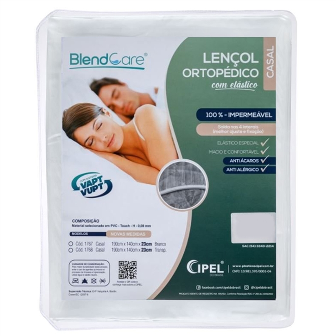 Lençol Ortopédico com Elástico Impermeável - Blendcare 2 Lençol Ortopédico com Elástico Impermeável - Blendcare – imagem 2 de 9