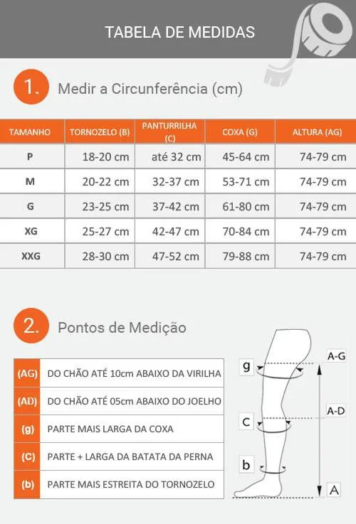 Meia de Compressão AES Estéril Antiembolia - Venosan 2 Meia de Compressão AES Estéril Antiembolia - Venosan – imagem 2 de 6