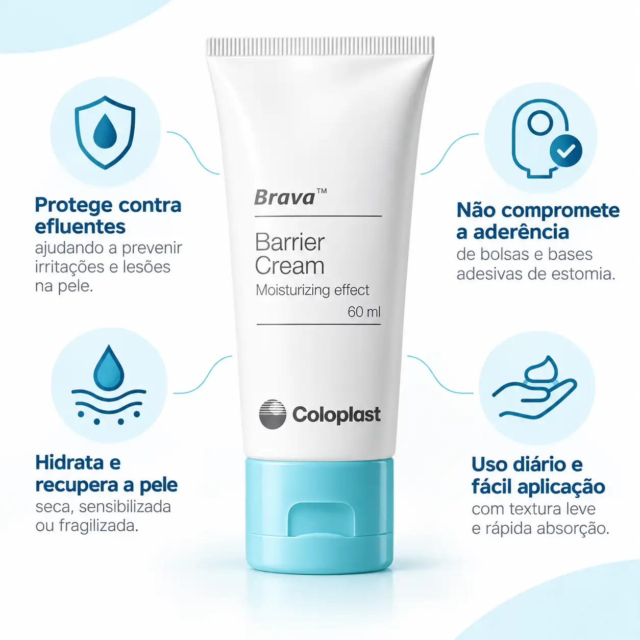 Barreira Protetora da Pele Brava em Creme 60g - Coloplast 2 Barreira Protetora da Pele Brava em Creme 60g - Coloplast – imagem 2 de 5