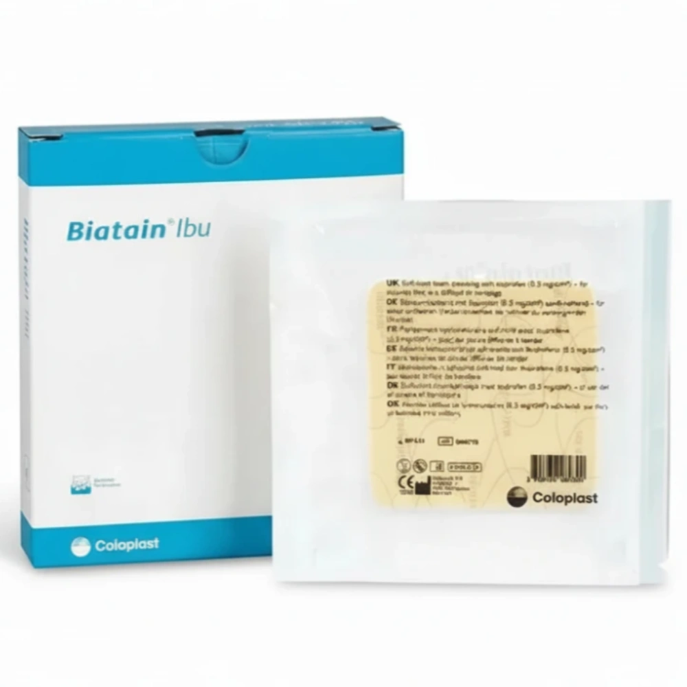 Curativo Biatain com IBU + Espuma e Não Adesivo - Coloplast 1 Curativo Biatain com IBU + Espuma e Não Adesivo - Coloplast