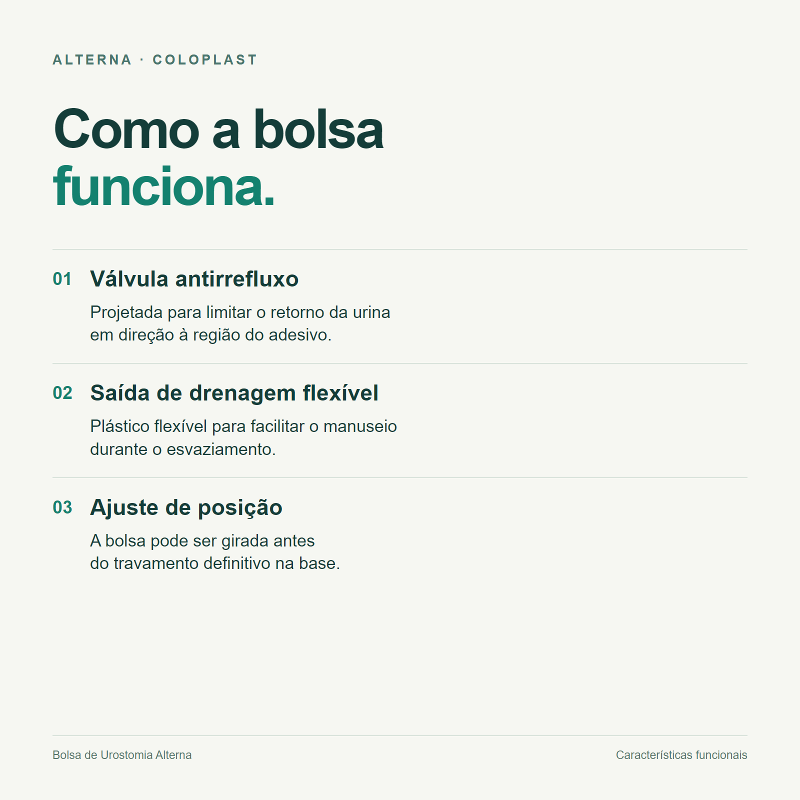 Bolsa de Urostomia Alterna - Coloplast 3 Bolsa de Urostomia Alterna - Coloplast – imagem 3 de 3
