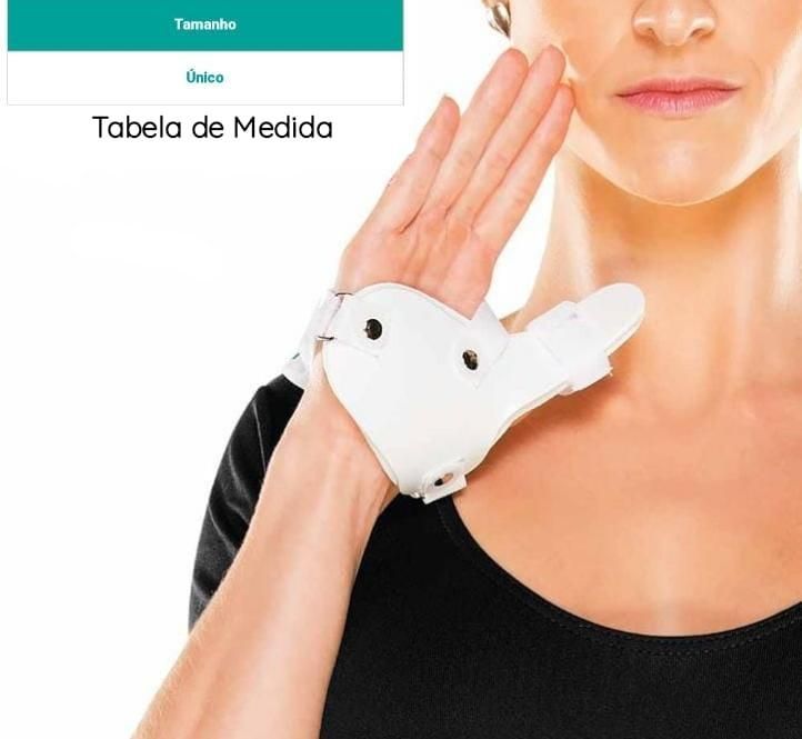 Tala Ortopédica Imobilizadora para Polegar em ABS - Chantal 3 Tala Ortopédica Imobilizadora para Polegar em ABS - Chantal – imagem 3 de 3