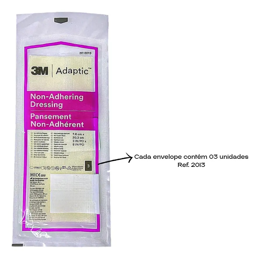 Adaptic Kit 30un (10 Pacotes de 3) Curativo 7,6x20,3cm - 3M 3 Adaptic Kit 30un (10 Pacotes de 3) Curativo 7,6x20,3cm - 3M – imagem 3 de 5