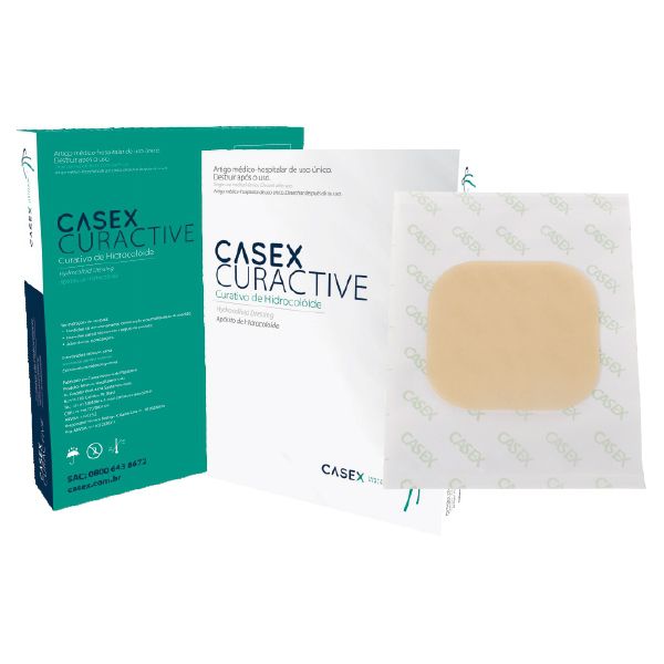 Curativo Hidrocoloide Extra Fino 15cm x 15cm - Casex 2 Curativo Hidrocoloide Extra Fino 15cm x 15cm - Casex – imagem 2 de 2