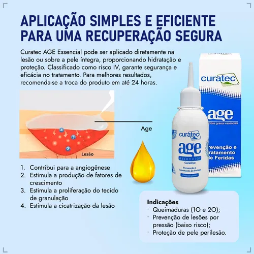 Óleo de Ácidos Graxos Essenciais (AGE) - Curatec 5 Óleo de Ácidos Graxos Essenciais (AGE) - Curatec – imagem 5 de 8