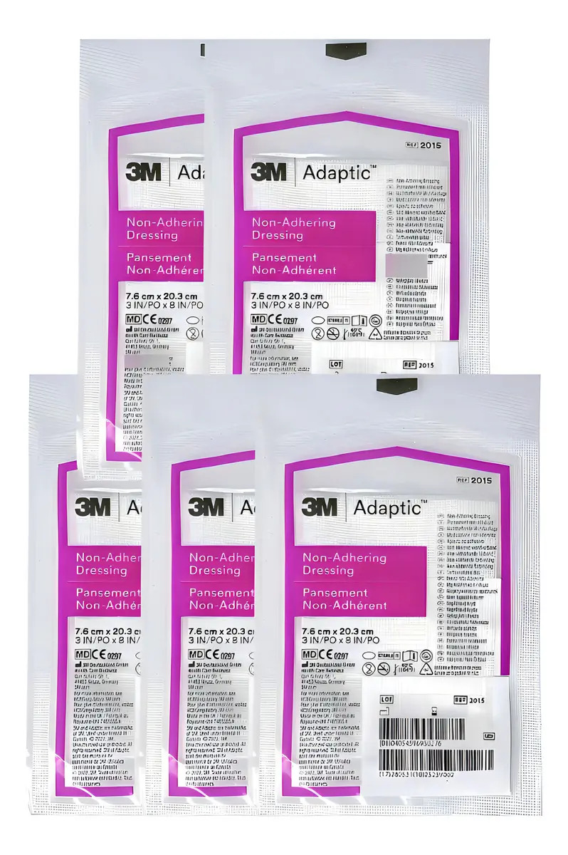 Adaptic Kit com 5un Curativo Não Aderente 7,6 X 20,3cm - 3M 2 Adaptic Kit com 5un Curativo Não Aderente 7,6 X 20,3cm - 3M – imagem 2 de 6