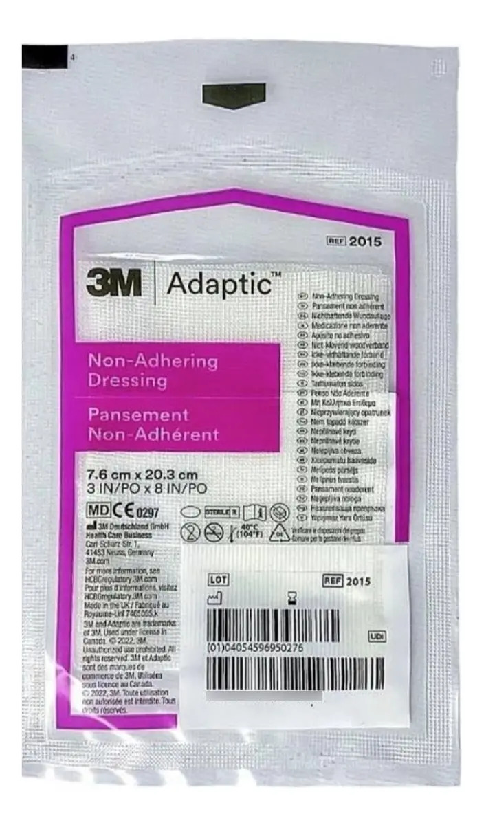 Adaptic Kit com 5un Curativo Não Aderente 7,6 X 20,3cm - 3M 3 Adaptic Kit com 5un Curativo Não Aderente 7,6 X 20,3cm - 3M – imagem 3 de 6
