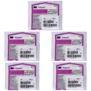 Adaptic Kit com 5un Curativo Não Aderente 7,6 X 7,6cm - 3M