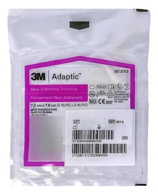 Adaptic Kit com 5un Curativo Não Aderente 7,6 X 7,6cm - 3M 3 Adaptic Kit com 5un Curativo Não Aderente 7,6 X 7,6cm - 3M – imagem 3 de 6