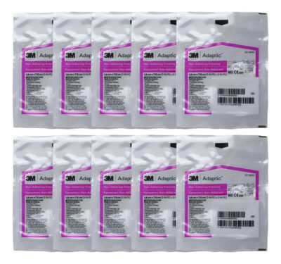 Adaptic Kit com 10un Curativo Não Aderente 7,6 X 7,6cm - 3M