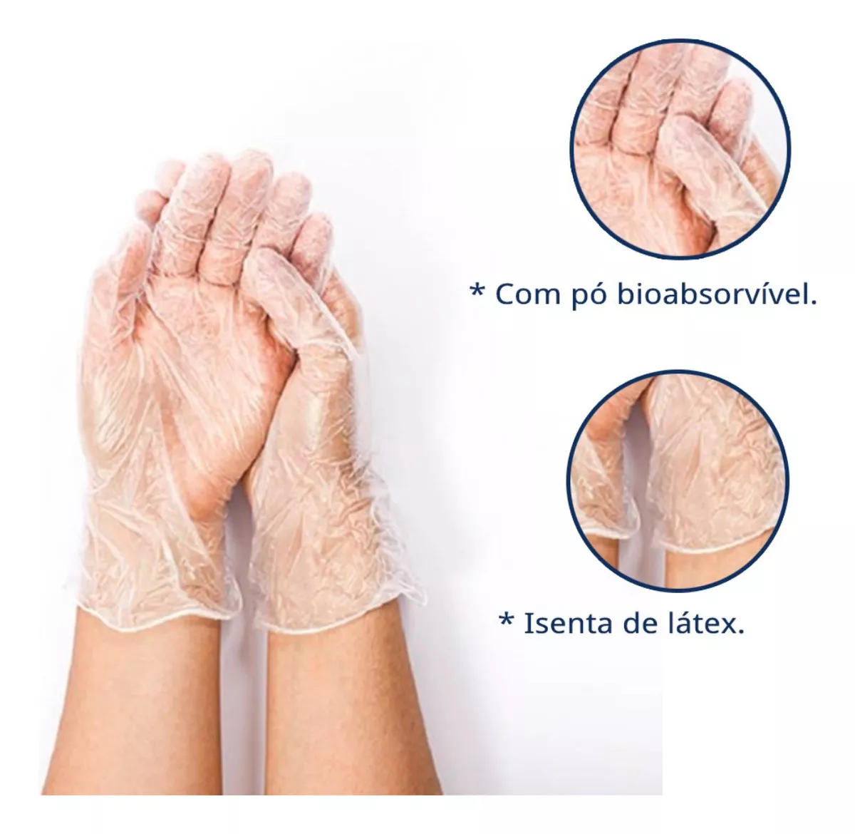 Luva de Vinil para Procedimentos Não Cirúrgicos - Descarpack 5 Luva de Vinil para Procedimentos Não Cirúrgicos - Descarpack – imagem 5 de 5