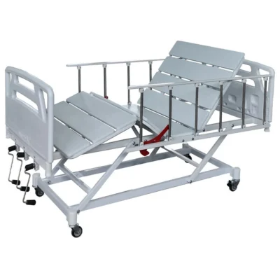 Cama Hospitalar com Elevação do Leito Semi Luxo Grade Empilhável (3 MOV. Motorizada)