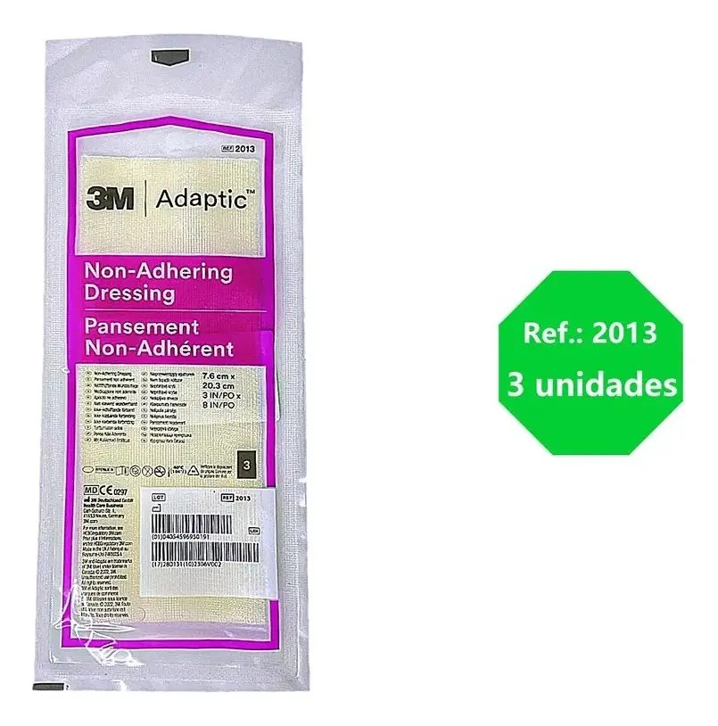 Adaptic Kit 30un (10 Pacotes de 3) Curativo 7,6x20,3cm - 3M 2 Adaptic Kit 30un (10 Pacotes de 3) Curativo 7,6x20,3cm - 3M – imagem 2 de 5