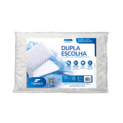Travesseiro Dupla Escolha Frostygel Super Firme - Fibrasca