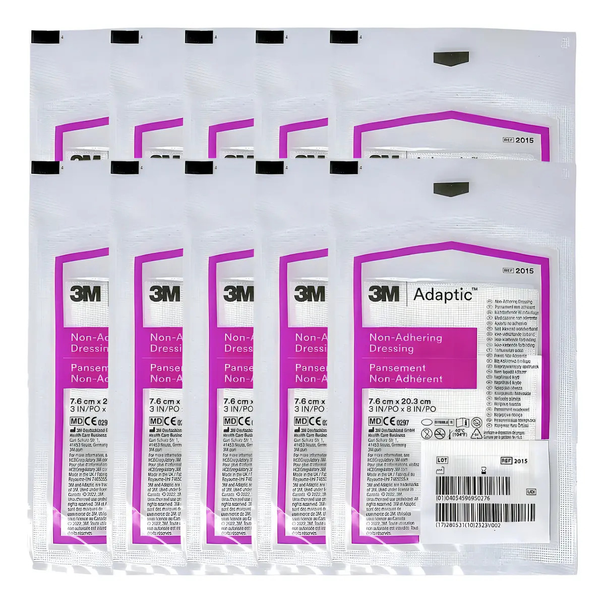 Adaptic Kit com 10un Curativo Não Aderente 7,6 X 20,3cm - 3M 2 Adaptic Kit com 10un Curativo Não Aderente 7,6 X 20,3cm - 3M – imagem 2 de 6
