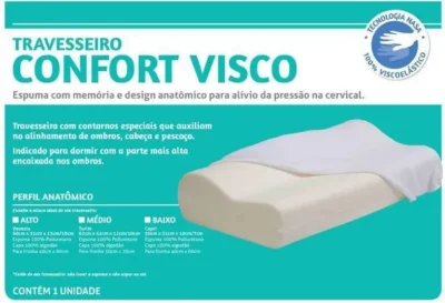 Travesseiro Cervical Capri Viscoelástico - Perfetto