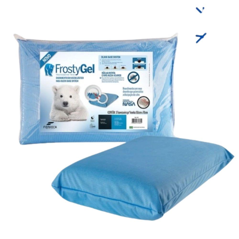 Travesseiro Nasa Super Frostygel 58x38x14 cm - Fibrasca 6 Travesseiro Nasa Super Frostygel 58x38x14 cm - Fibrasca – imagem 6 de 6